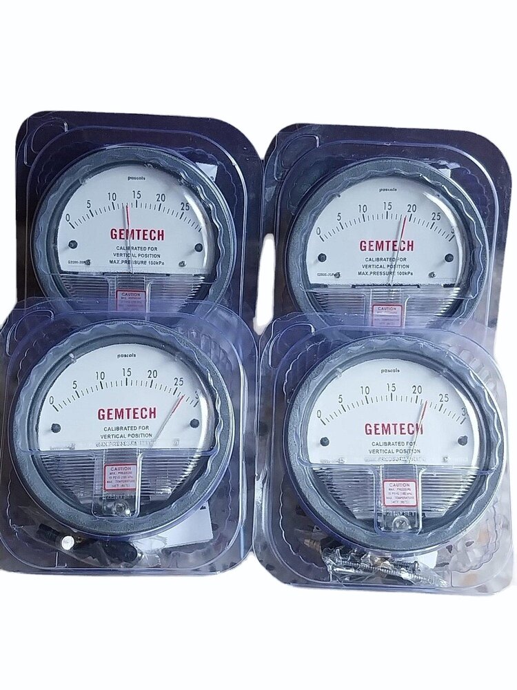 Model G2000-30pa Gemtech Differential Pressure Gauge Range 30 Pa
