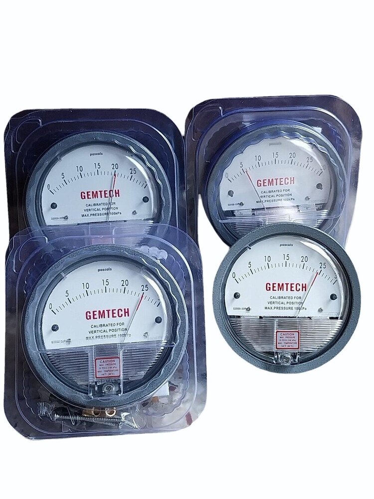 Model G2000-30pa Gemtech Differential Pressure Gauge Range 30 Pa
