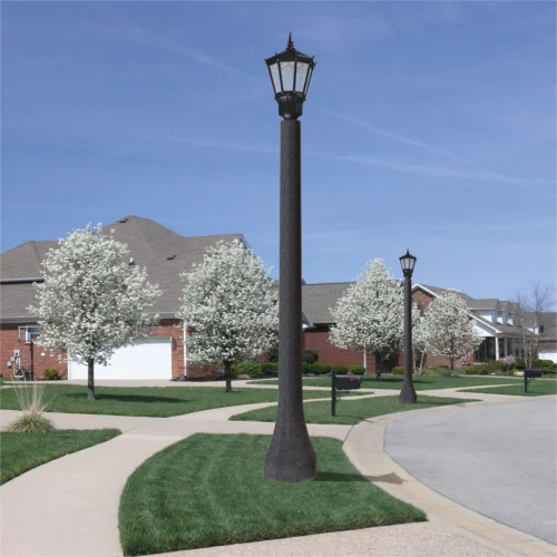 Decorative Lighting Pole - Color: Black