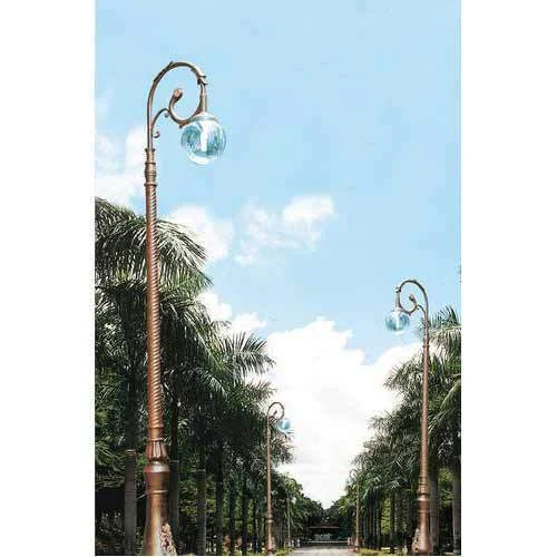 Aluminium Light Pole - Color: Brown