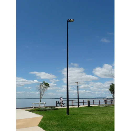 Galvanized Light Pole - Color: Black