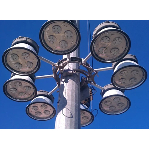 High Mast Lighting Pole - Color: Grey
