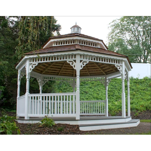Octagon Gazebos - Color: White