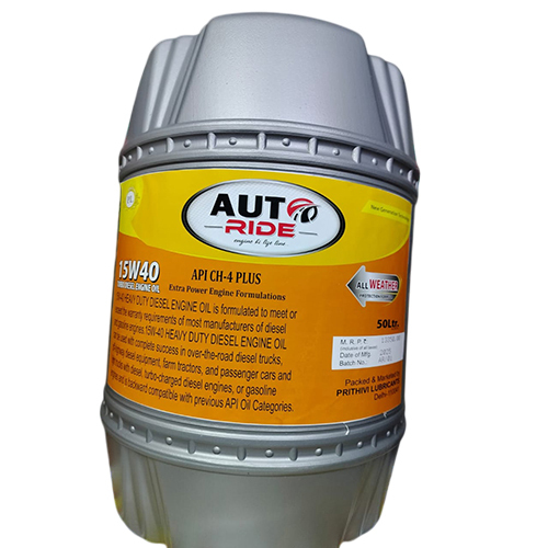 15W40 Turbo Diesel Engine Oil - Color: Amber To Dark Brown