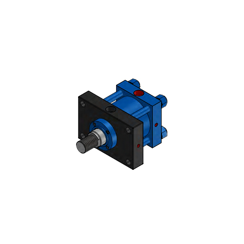 Iph 2 Series 160 Bar Hydraulic Cylinder - Color: Blue
