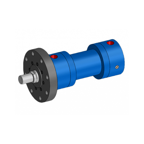 Iph 3 Series 160 Bar Hydraulic Cylinder - Color: Blue