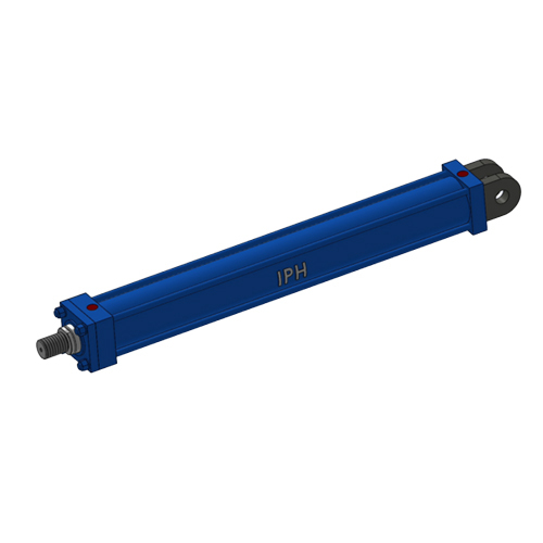 00-70-900-Mp1-Iph2 Rectangular Hydraulic Cylinder - Color: Blue