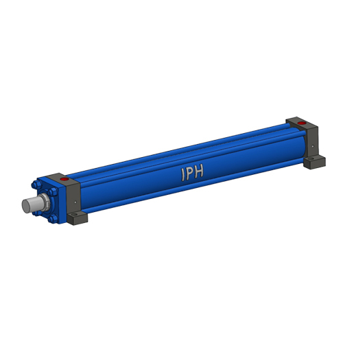 80-56-750-Ms2-Iph2 Rectangular Hydraulic Cylinder - Color: Blue