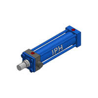 80-56-300-Mt1-Iph2 Rectangular Hydraulic Cylinder - Color: Blue