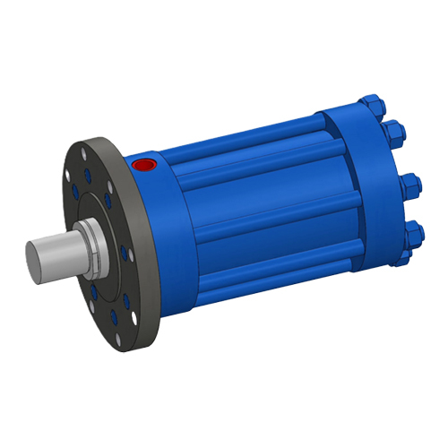 Cstm-200-110-100-Mf3 Custom Design Hydraulic Cylinder - Color: Blue