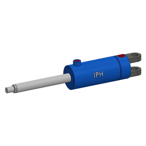 Cstm-100-45-152-Mp1 Custom Design Hydraulic Cylinder - Color: Blue