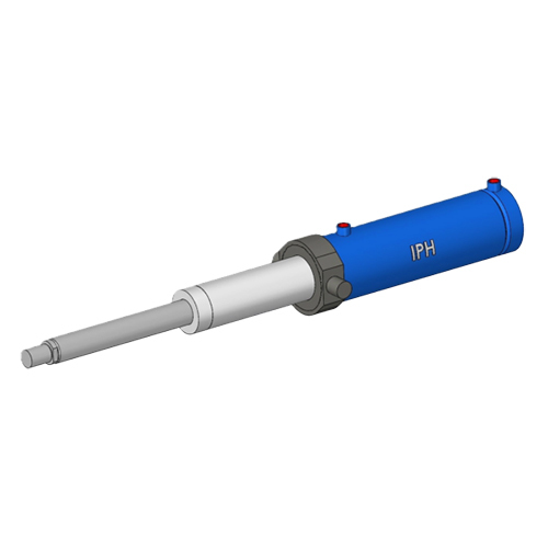 Cstm-(100-80)-(63-45)-500-Mt1 Telescopic Hydraulic Cylinder - Color: Blue
