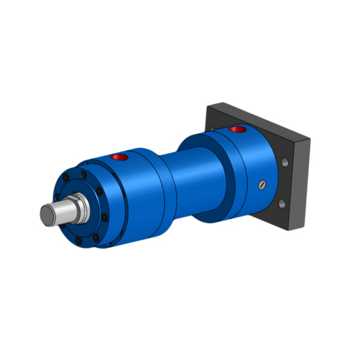 Iph Series 1 Welded Round Mf2 Cap Rectangular Flange Hydraulic Cylinder - Color: Blue