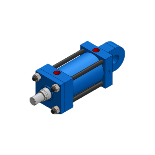 Iph Series 2 Rectangular Mp3 Cap Fixed Plain Eye Rear Pivot Hydraulic Cylinder - Color: Blue