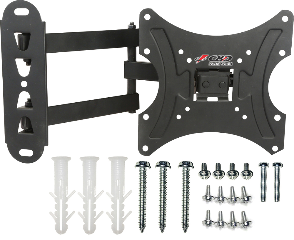 Cn - M2000 Full Motion Rotatable With Tilt Tv Wall Mount - Color: Black