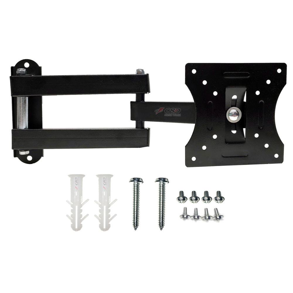 Cn - M1000 Full Motion Rotatable With Tilt Tv Wall Mount - Color: Black