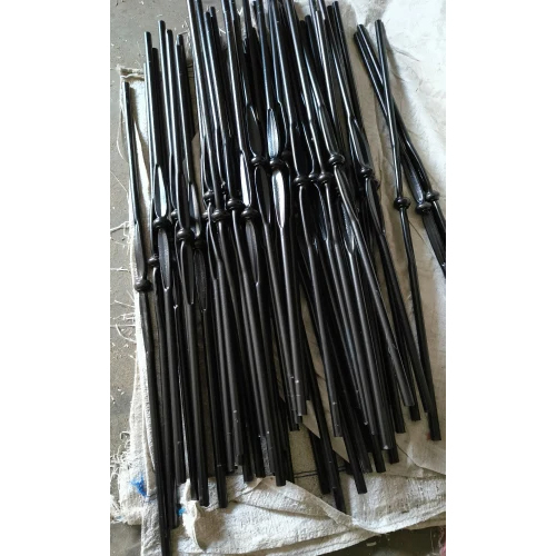 Wrought Iron Stair Baluster , Railings For Stairs - Color: Black