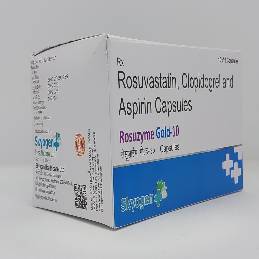 Rosuvastatin 10Mg, Clopidogrel 75 MG, ASPIRIN 75 MG Capsules