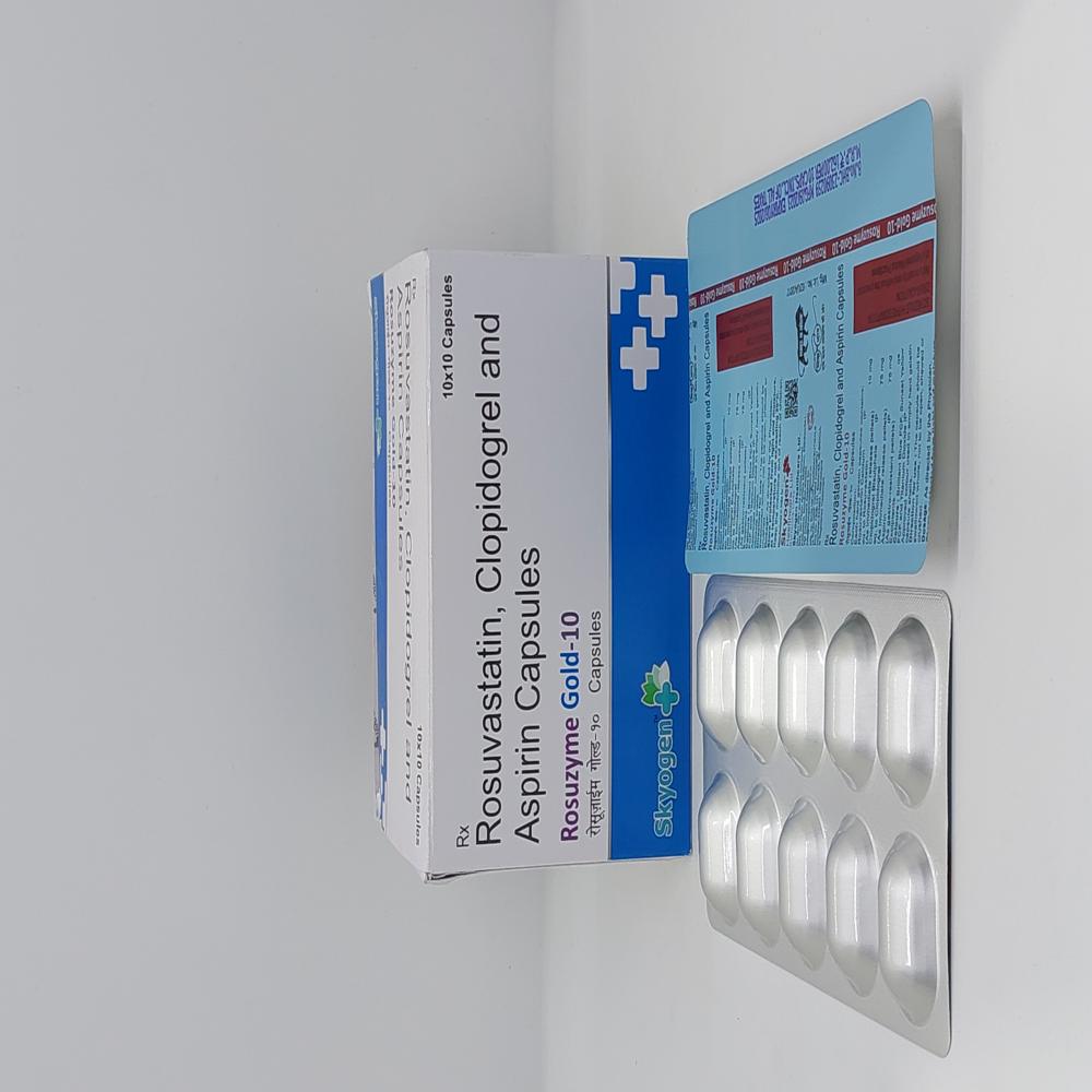 Rosuvastatin 10Mg, Clopidogrel 75 MG, ASPIRIN 75 MG Capsules