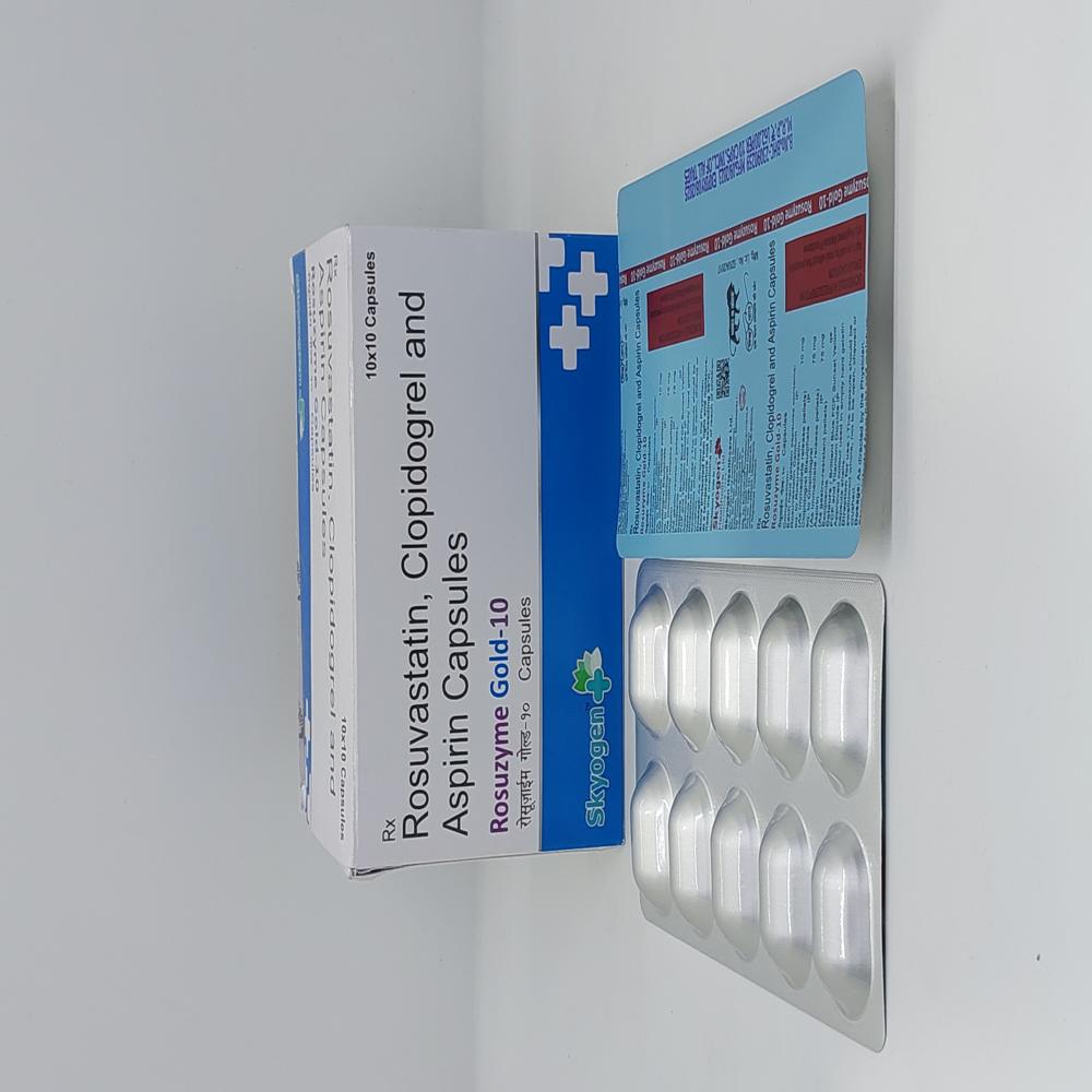Rosuvastatin 10Mg, Clopidogrel 75 MG, ASPIRIN 75 MG Capsules