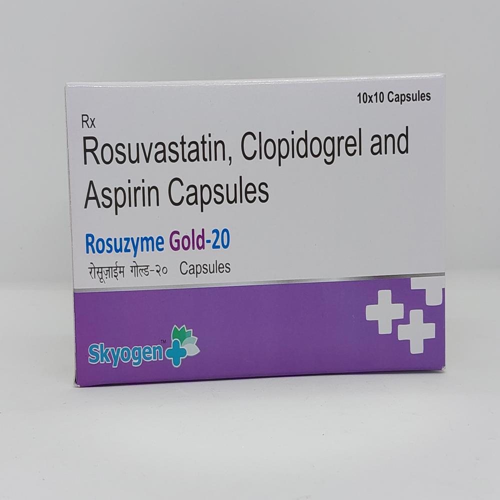 Rosuvastatin 20 Mg, Clopidogrel 75 MG, Aspirin75 Mg Capsules