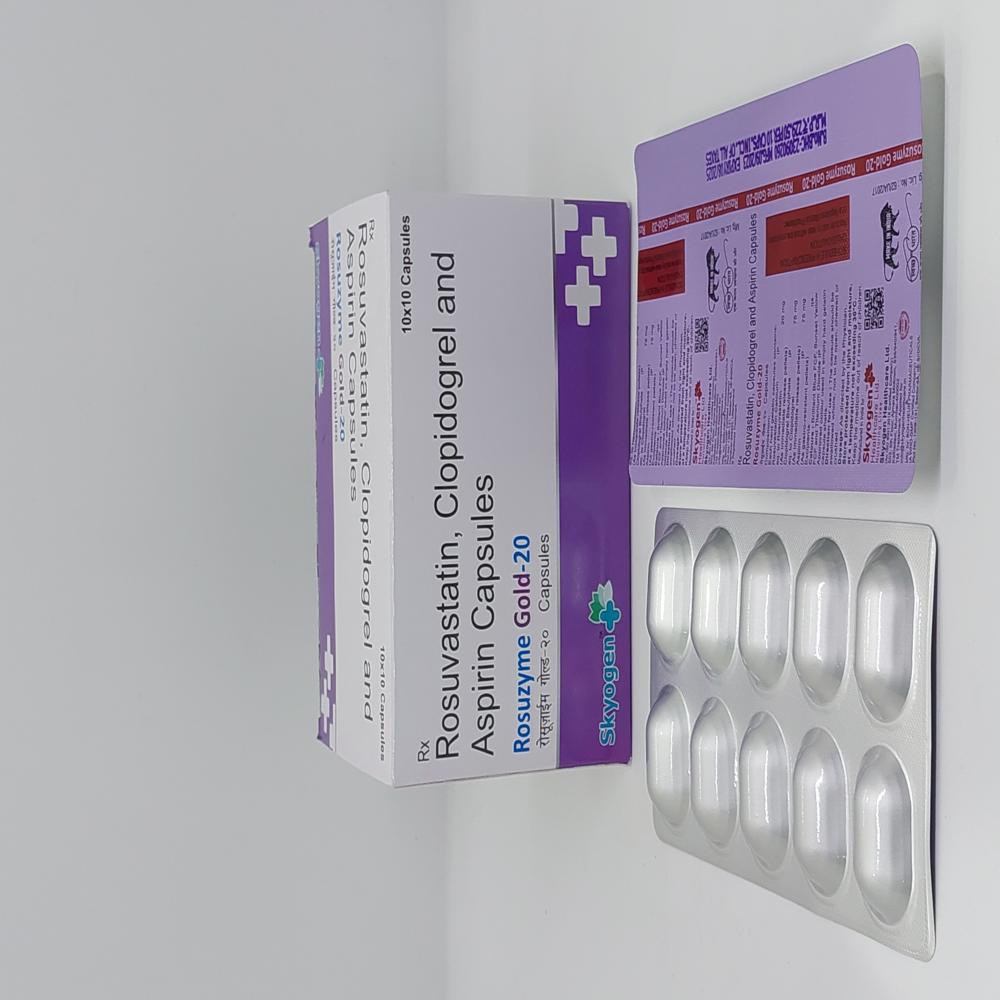 Rosuvastatin 20 Mg, Clopidogrel 75 MG, Aspirin75 Mg Capsules