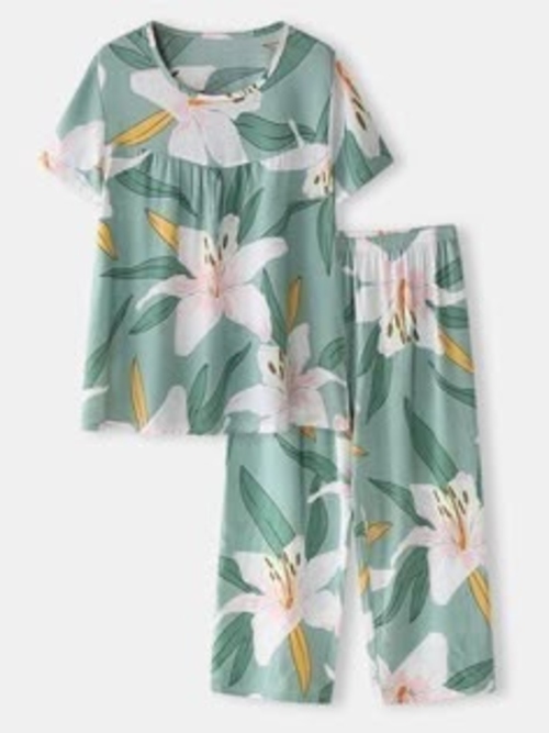 Women Cotton Night Dress - Color: Nevy Blue