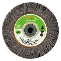 150 X 25 X 15.88 Grit 120 Gold Plus Brand Flap Wheel - Color: Grey