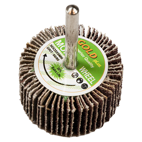 50 x 25 Grit 60 Gold Plus Brand Mop Wheel