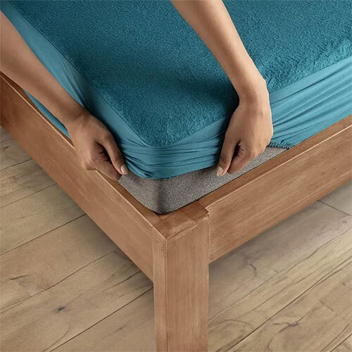 Deep Teal Premium Mattress Protector - Fabric Type: Cotton