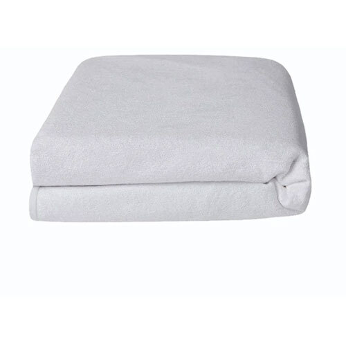 White Premium Mattress Protector - Fabric Type: Cotton