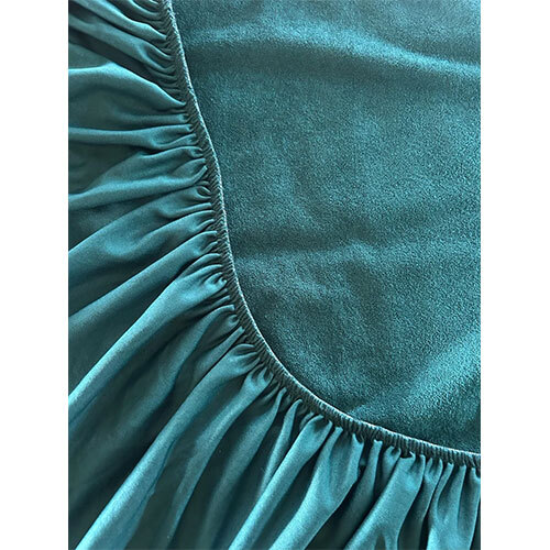 Deep Teal Supreme Mattress Protector - Fabric Type: Cotton
