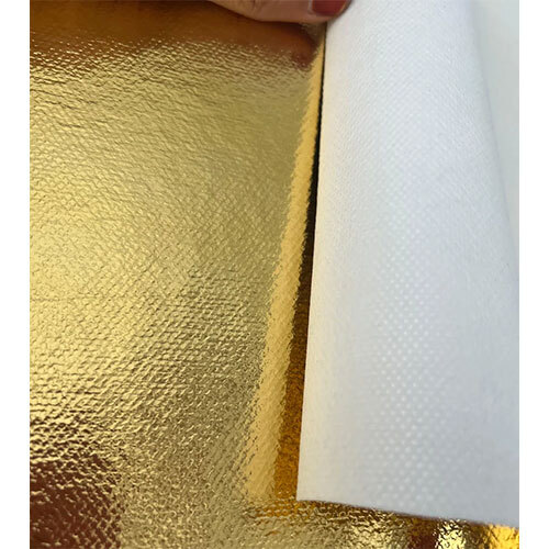 Gold Laminated Non Woven Fabric Roll