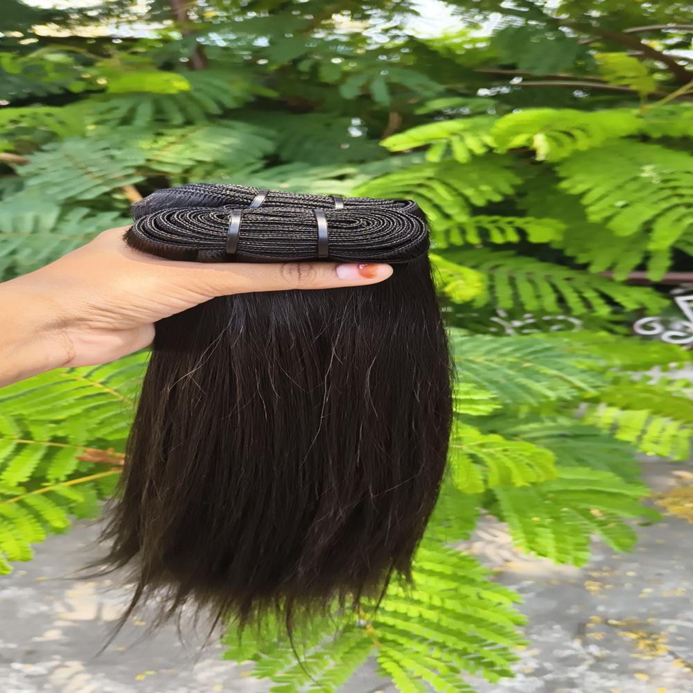 100% Unprocessed Remy Straight Temple Human Hair Extension