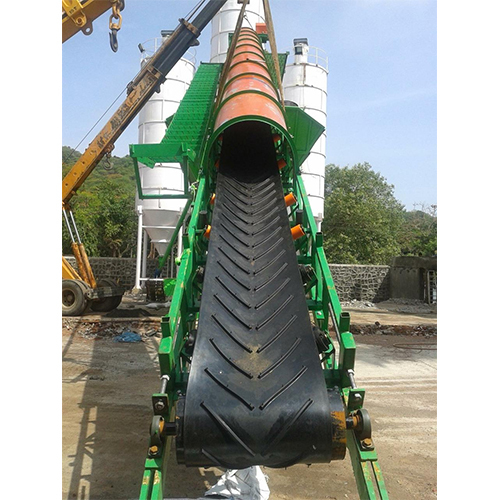 Industrial Belt Conveyors - Color: Green Paint Coated