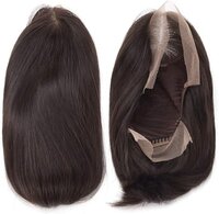 Swiss Lace Front Wig Bob Hairstyle Straight Indian Human Hair 16inch 200% Density Manufacturer - Color: Natural Brown