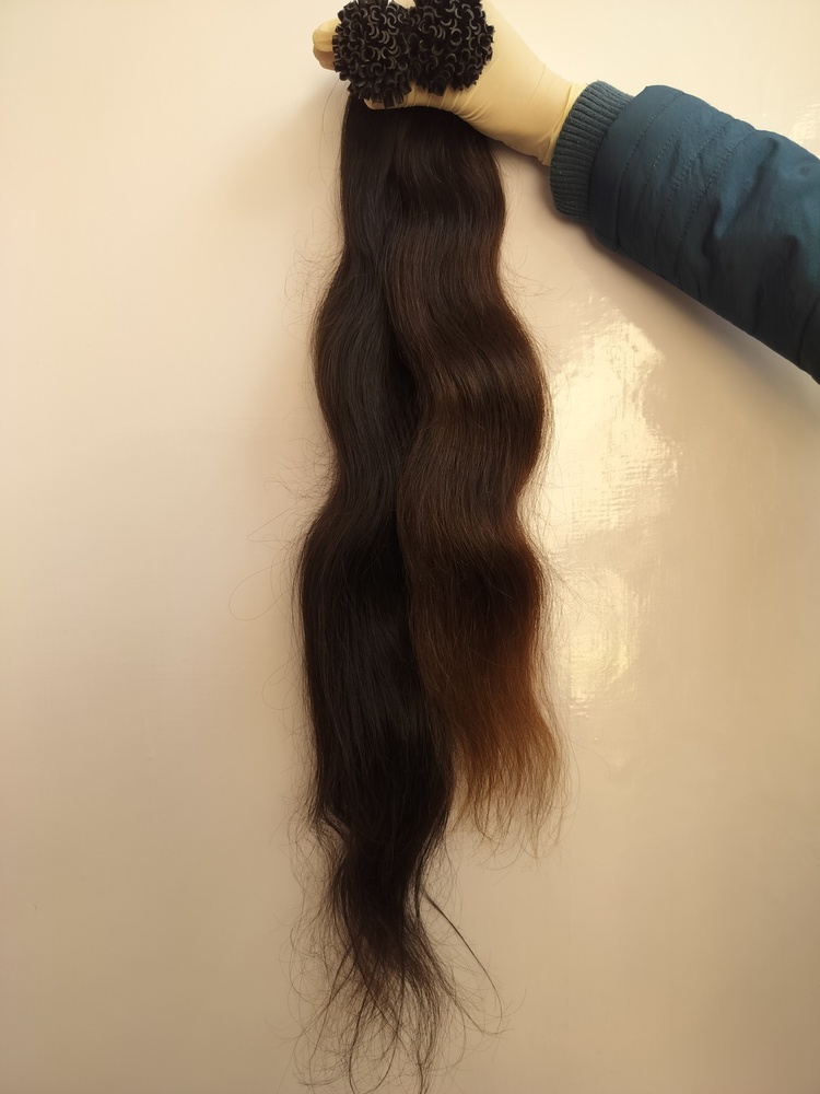 Raw Unprocessed Natural Black U Tips Human Hair Extensions