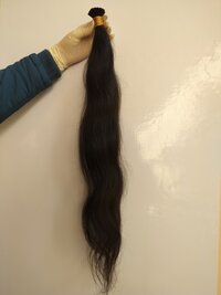 Raw Unprocessed Natural Black U Tips Human Hair Extensions