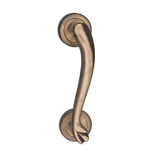 IPSA 5069 Villa 12 Inch Brass Door Handle For Wooden Glass Door Left Side Finish ATQ 1 Piece