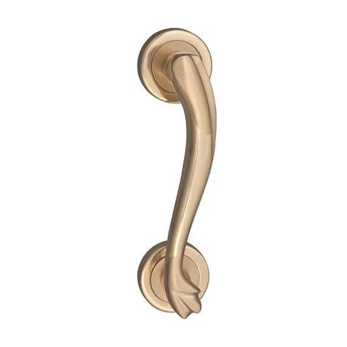 IPSA 4824 Villa 15 Inch Brass Door Handle For Wooden Glass Door Right Side Finish Silver Gold 1 Piece