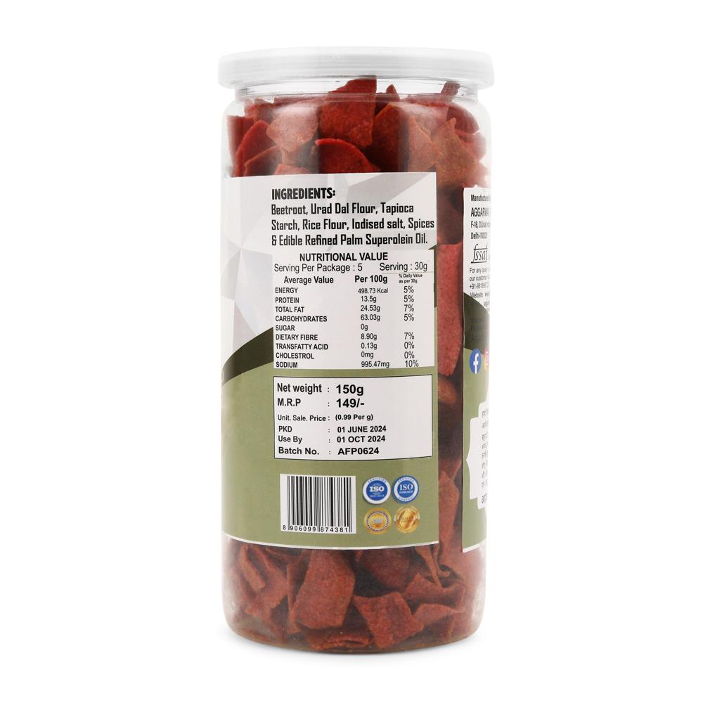 Beetroot Achari chips