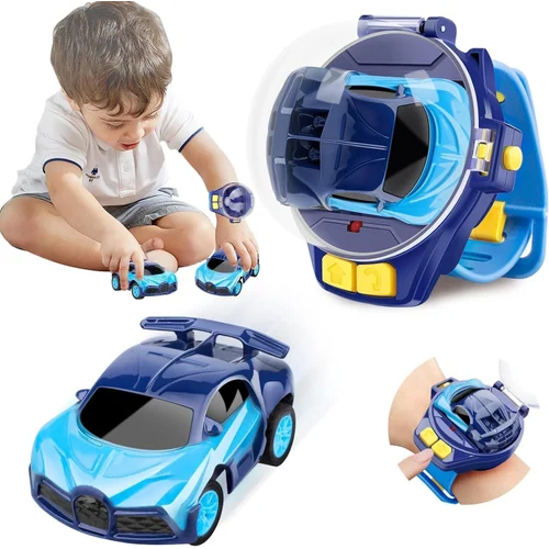 2.4 Ghz Cartoon Mini Watch Car Toy - Color: Multicolor
