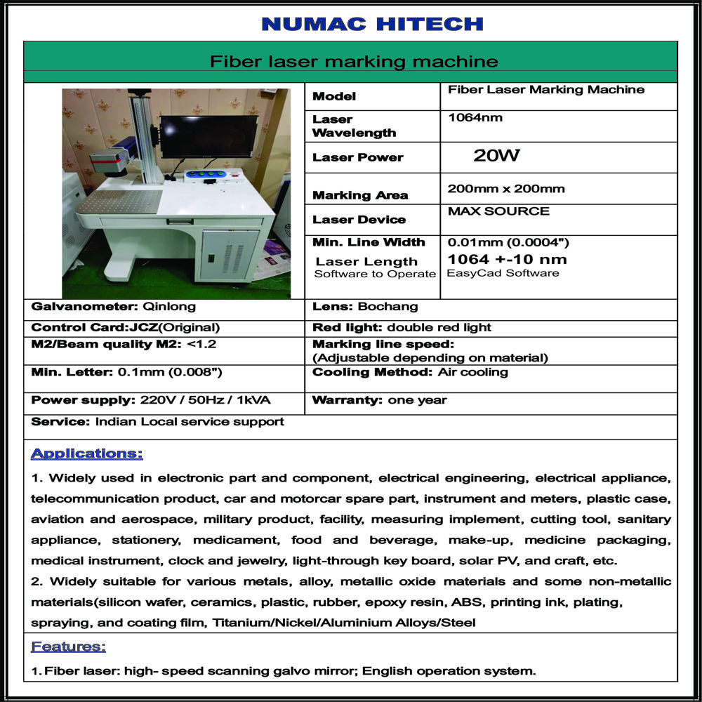 Fiber Laser Metal CNC Cutting Machine