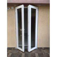 Upvc Casement Door - Pvc Material, 7ft Height, White Color, 5mm Thickness, Powder Coated Finish | Modern Swing Design With Center Lock Handle