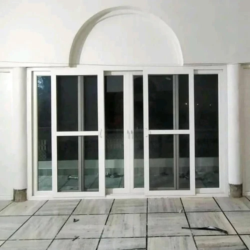 Upvc Four Panel Sliding Door - Color: White