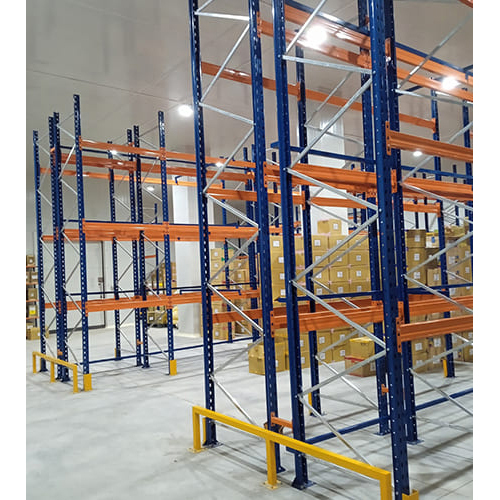 Industrial Pallet Racks - Color: Orange & Blue