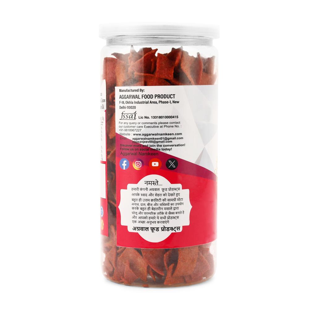 Beetroot Chilly Tomato Chips
