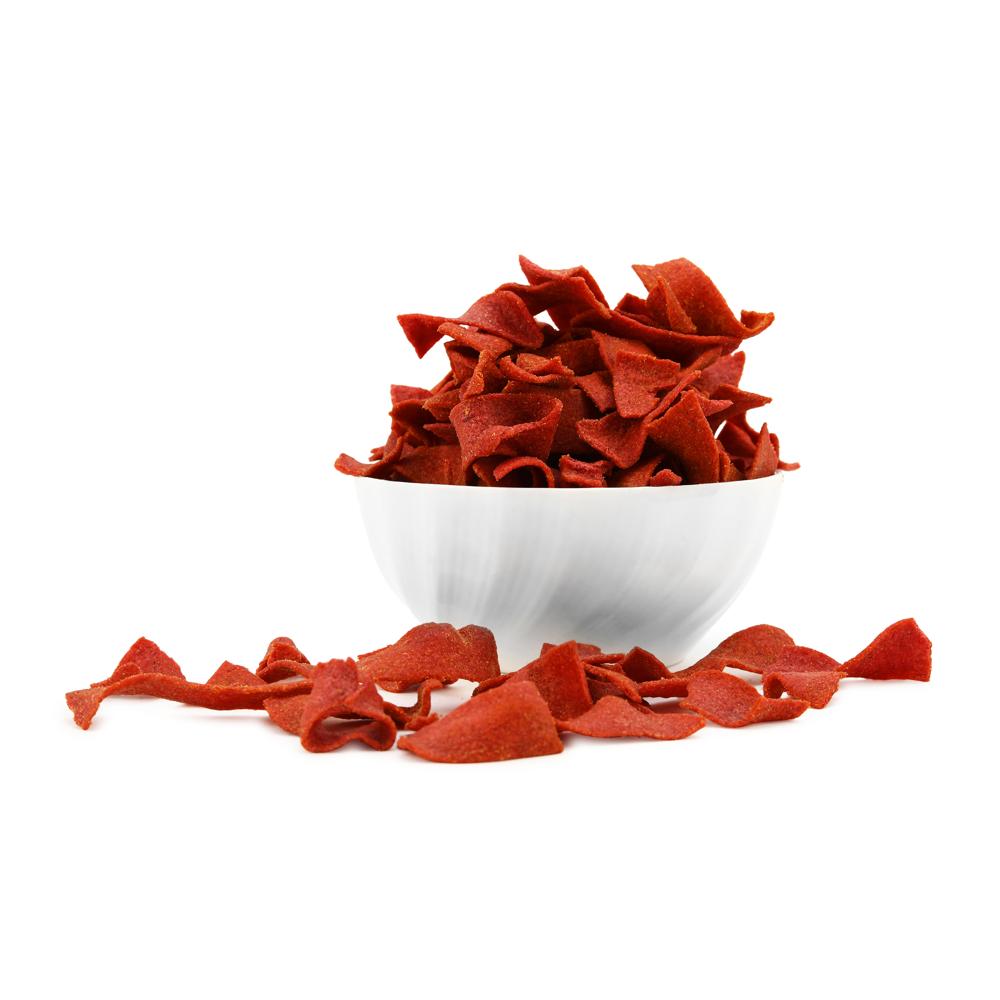 Beetroot Chilly Tomato Chips