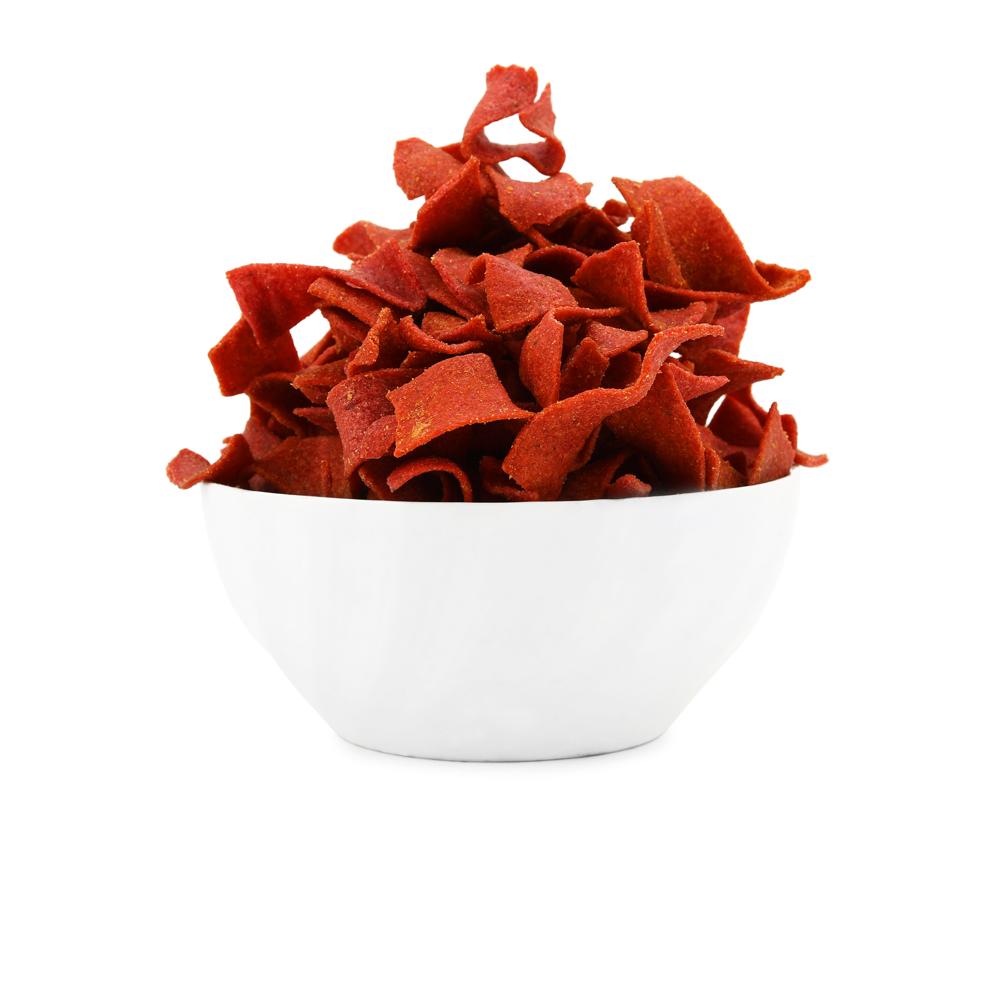 Beetroot Chilly Tomato Chips