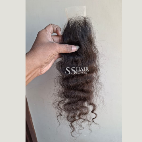 Curly Closure Sew In Side Part 2 By 6 HD Lace Transparent Virgin Human Hair Vendor